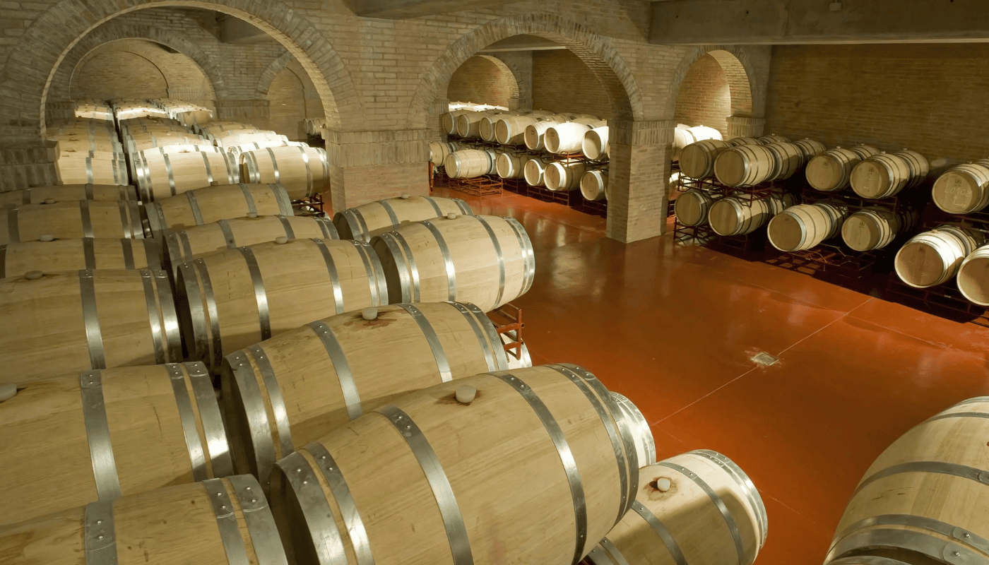 Belasco De Baquedano Wine Cellar Barrels Belasco de Baquedano wine cellar barrels