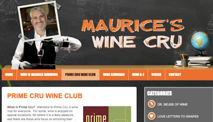His wine club Prime Cru Wine Club that he started His wine club Prime Cru Wine Club that he started